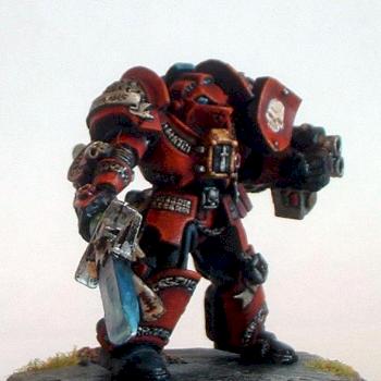 red/blackgrey knight terminator by calamitykane