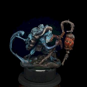 Limbo miniatures Zehir, the turtle shaman by KSlee