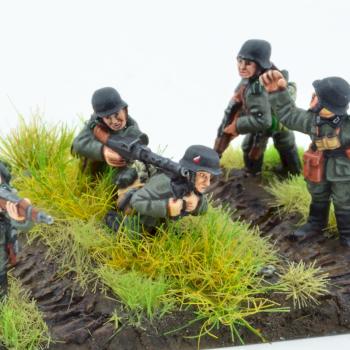Panzer Grenadiers amongst Tank Tracks by MoW