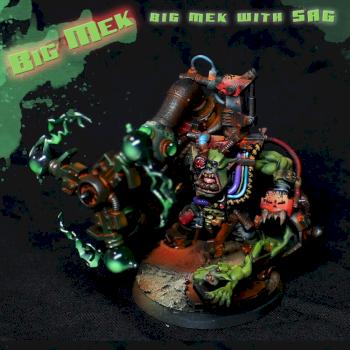 Big mek with shokk attack gun by Gruumsh