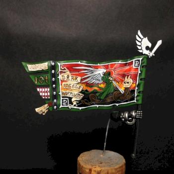 Dark Angels Ravenwing Command Squad banner by Mens Paints Studio