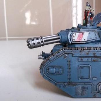 Leman Russ with death korps commissar by Arkanice