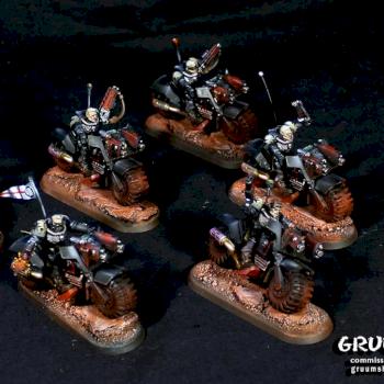 Black templars scouts marines bikes by Gruumsh