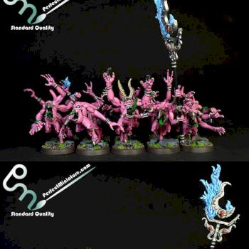 Daemons of Chaos Pink Horrors of Tzeentch by perfectminiaturecom