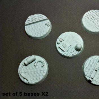 concrete rezin.bases for warhammer 40k by pest.gr