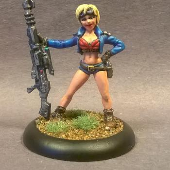 painted 50156: Gretha, Female Sniper by mikecarrero