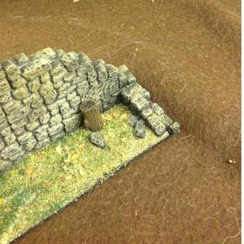 Fieldstone gate wall section by ojoj