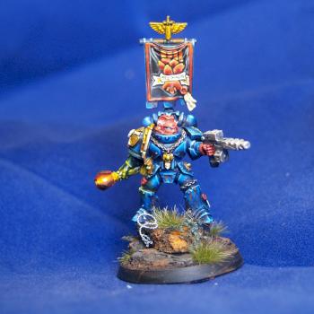 Crimson Fist Sternguard Veteran by PowerhouseMiniatures