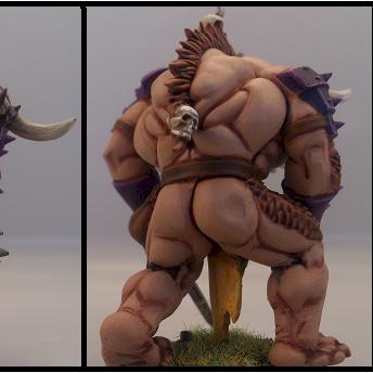 Blood Bowl Minotaur by ghazghull
