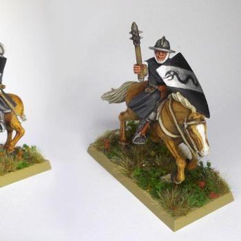 Fireforge Mounted Sergeant as generic Fantasy Knight by Noggin