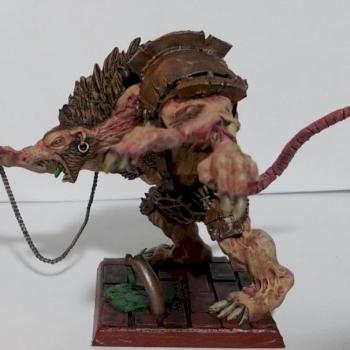 Skaven Warlord on Bonebreaker by danbob87
