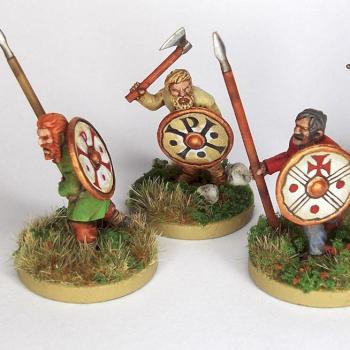 Gripping Beast plastic Welsh warriors for Saga by Noggin