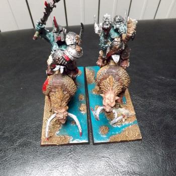 Ogre Kingdoms Mournfang Cavalry by yann54280