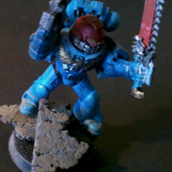 ultra Marine seregant by WargamingPaintingPL
