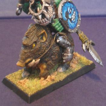 Orc warlord on a boar by tubbett