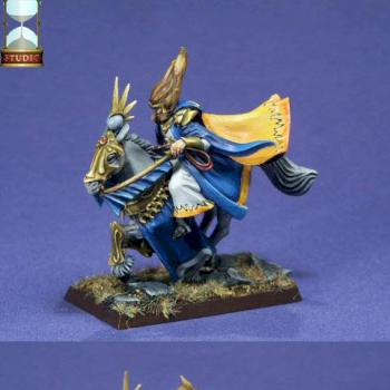 High Elf Mage on elven Steed by MantraStudio