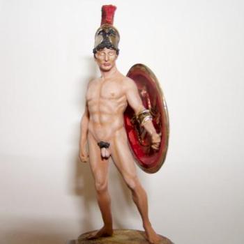 GREEK HOPLITE 480B.C by jim modelart