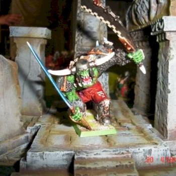 Converted Orc Warboss from GW parts by lemmor76
