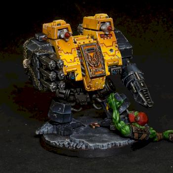 Scythes of the Emperor Ironclad dreadnought. by theromko