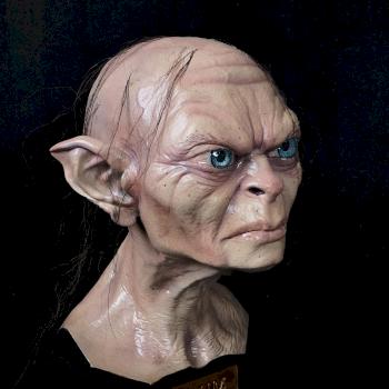 Gollum 1/2 bust with hair, brows and eyebrows implant by AL_HARD