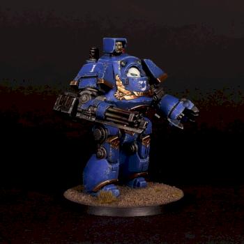 Ultramarine Contemptor Dreadnought Multy melta, magnetized, battle damaged by dimoni777
