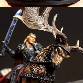 Thranduil, King of the Woodland Realm on Elk by toobuy