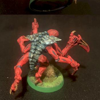 Genestealer Red and Blue by Tyndareus