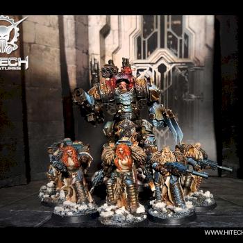 Thor walker with retinue by hitechminiatures2