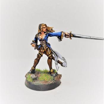 Lonnia, female duelist by Curunnir