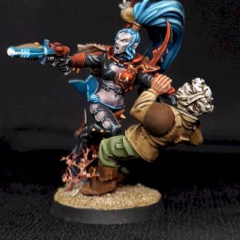 Drukhari Succubus of the Red Grief. by Niarac