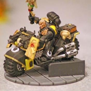 Imperial Fist's Biker Chaplain by Starscream