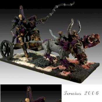 Champion of slaanesh on chariot by Terecius