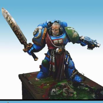 space marine librarian - dark angels by Mitic0