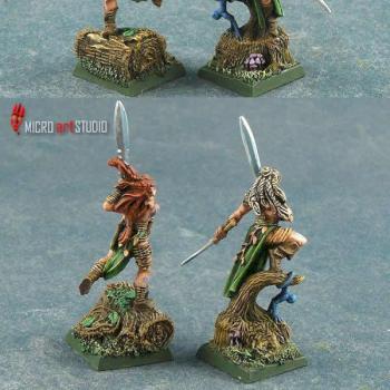Wood Elf Wardancers by Asmodean