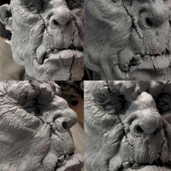 Ogre head sketch by Scibor