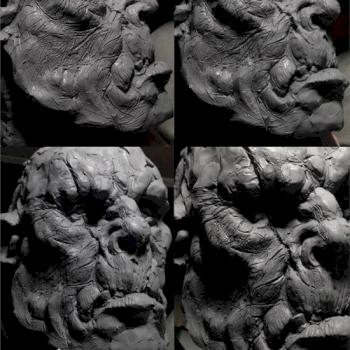 Ogre head sketch by Scibor