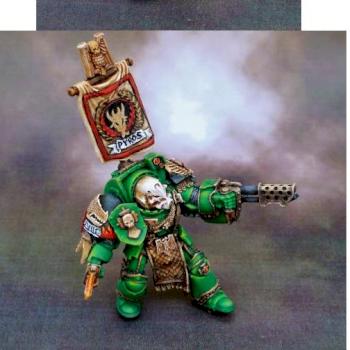 Salamander Space Marine Captain by Swampy