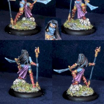 Carinth, Dark Elf Sorceress by belminiart