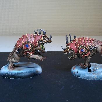 Skorne Reptile Hounds by OwnedByCats