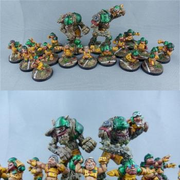 Willy Miniatures Blood Bowl Halfling team by 0nyx