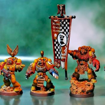 Imperial Fists Command Squad by miniaturesshop