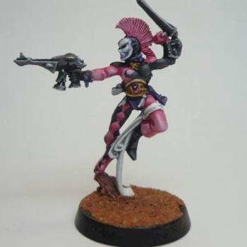 Female Eldar Harlequin by hyperacute