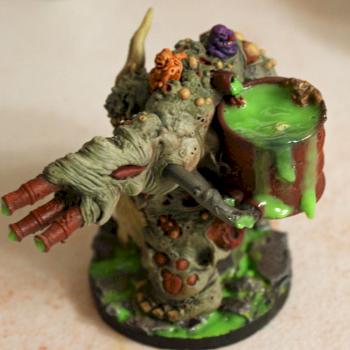 Forge World Nurgle Demon Prince WIP (back) by Damnthevalley