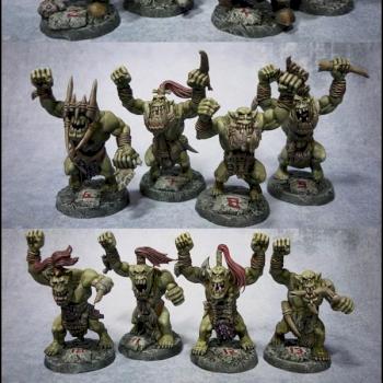 BLOOD BOWL team ORCS SAVAGES ORQUES SAUVAGES by tyyler