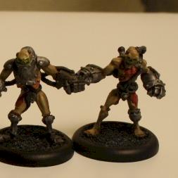 Mechanithralls and Brute Thrall by silenti79