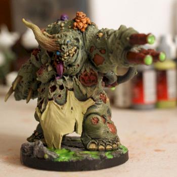 Forge World Nurgle Demon Prince WIP by Damnthevalley