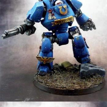 Ultramarine Contemptor Dreadnought by Doom77
