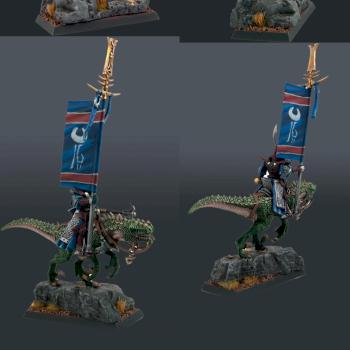 Dark Elf Cold One Knight by Rose Model Art