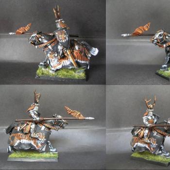 Warhammer Bretonnian Champion Knight of Bengal Tiger by tinman755