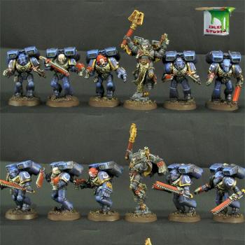 Assault Ultramarines with Chaplain by Idler studio